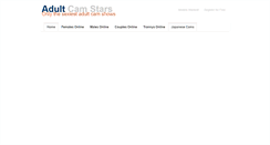 Desktop Screenshot of adultcamstars.com